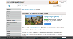 Desktop Screenshot of empresas-de-zaragoza.com